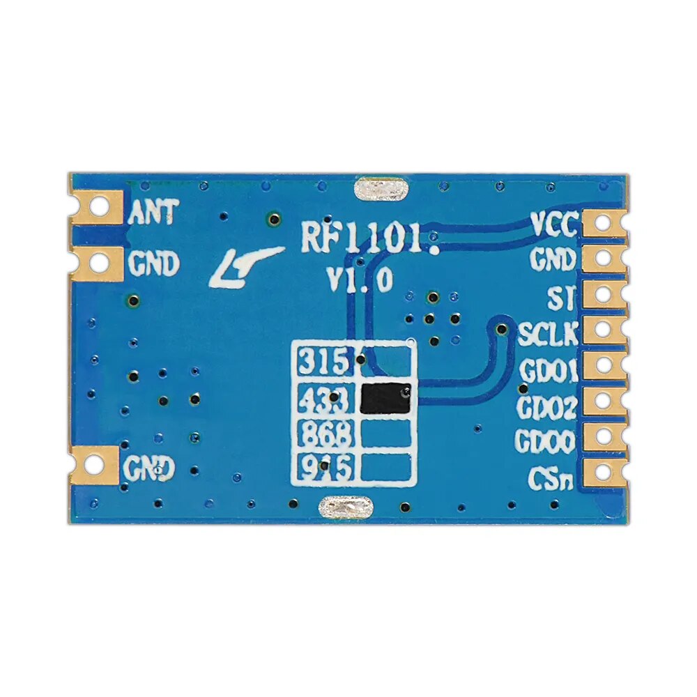 2PCS RF1101 RoSH 868MHz 인증 20mW 장거리 무선 트랜시버 모듈 CC1101 칩 채택